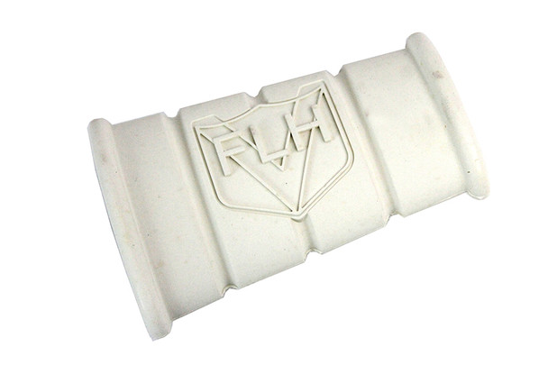 V-Twin - 28-0382 - White Rubber Kick Starter Pedal With FLH Logo