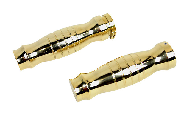 V-Twin - 28-0460 - Profile Barrel Grip Set Brass