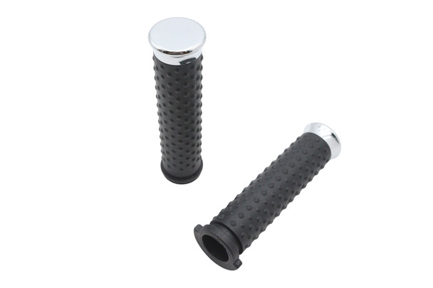 V-Twin - 28-1764 - Wyatt Gatling Deluxe Grip Set Chrome
