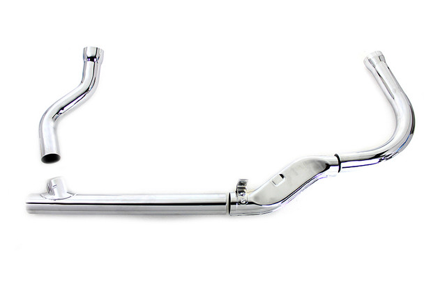 V-Twin - 29-0174 - Duo Glide Exhaust Header Set Chrome - Fits 1958-1964 Harley-Davidson FL