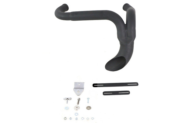 V-Twin - 29-0941 - Sportster Flame Thrower Header Set Black - Fits 1986-2003 Harley-Davidson XL
