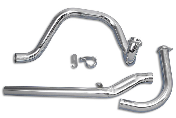 V-Twin - 29-1108 - Dual Crossover Chrome Exhaust System
