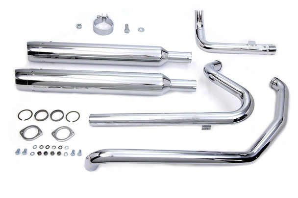 V-Twin - 30-0631 - Touring Crossover Exhaust Header System Chrome - Fits 2010-2016 Harley-Davidson FLT