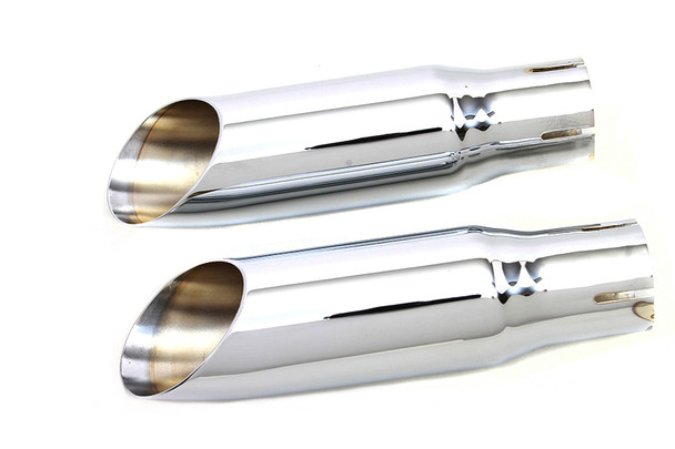 V-Twin - 30-0672 - Chrome Mini Exhaust Tip Set