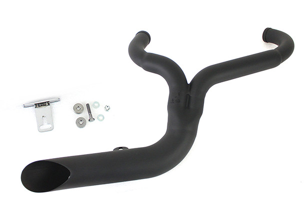V-Twin - 30-0710 - FXD 2:1 Lake Side Pipe Exhaust Black - Fits 1991-2005 Harley-Davidson FXD