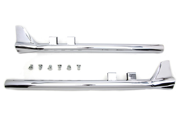 V-Twin - 30-0805 - 33 inch Bronx Straight Tail Set Chrome - Fits 1995-2016 Harley-Davidson FLT