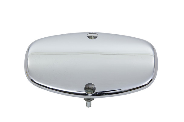 V-Twin - 30-0834 - Replica Exhaust Heat Shield Chrome - Fits 1941-1965 Harley-Davidson FL, 1938-1952 EL