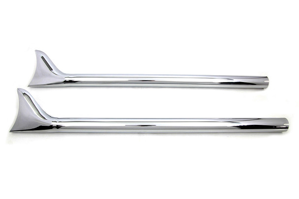 V-Twin - 30-0950 - 36 inch Straight Fishtail Extension Set Chrome