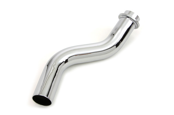 V-Twin - 30-0983 - Chrome Rear Cylinder Exhaust Pipe
