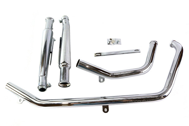 V-Twin - 30-1661 - Evolution Upsweep Megaphone Kit Rigid - Fits 1986-2017 Harley-Davidson FXST, FLST