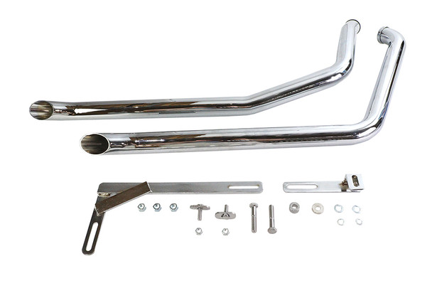 V-Twin - 30-2166 - Exhaust Drag Pipe Set Goose