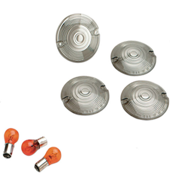 Drag Specialties - Smoked Turn Signal Lens Kit OEM #69308-02