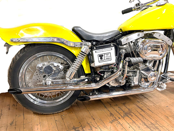 V-Twin - 30-3101 - MCM Exhaust Drag Pipe Set with Black Tips