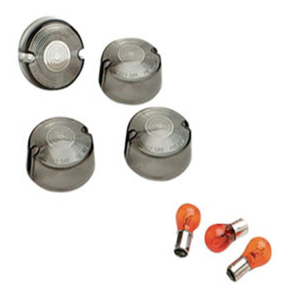 Drag Specialties - Smoked Turn Signal Lens Kit OEM #69306-02