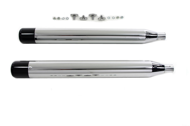 V-Twin - 30-3392 - Muffler Set with Black Hollow Point End Tips