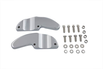 V-Twin - 31-0096 - Front Fender Adapter Bracket Chrome - Fits 1980-1999 Harley-Davidson FLT