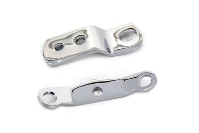 V-Twin - 31-0115 - Chrome Top Motor Mount 2 Piece Set