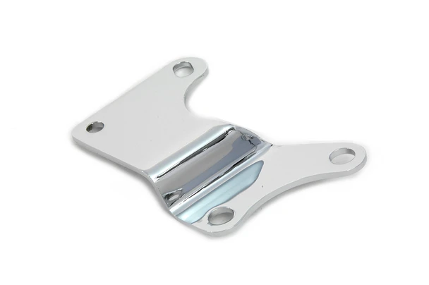 V-Twin - 31-0164 - Chrome Electric Starter Motor Bracket - Fits 1974-1984 Harley-Davidson FXE (Hitachi starter)