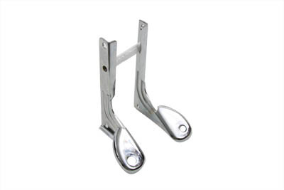 V-Twin - 31-0182 - Chrome Spotlamp Bracket For Front Fork - Fits 1948-1984 Harley-Davidson FLH