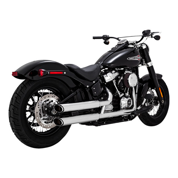 Vance & Hines 3" Round Twin Slash Slip-On Mufflers Fits '18 Softail Models