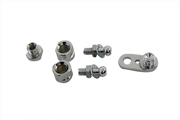 V-Twin - 31-0582 - Chrome Front Turn Signal Clamp Ball Stud