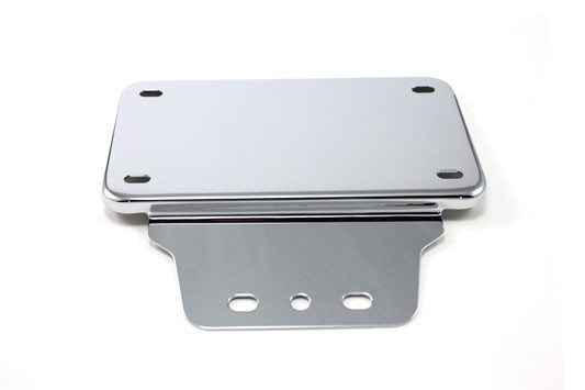 V-Twin - 31-0605 - Tail Lamp License Plate Holder Chrome