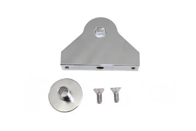 V-Twin - 31-0716 - Side Mount Bracket for Tail Lamp Chrome Billet - Fits 1991-2017 Harley-Davidson FXD, 1984-1994 FXR