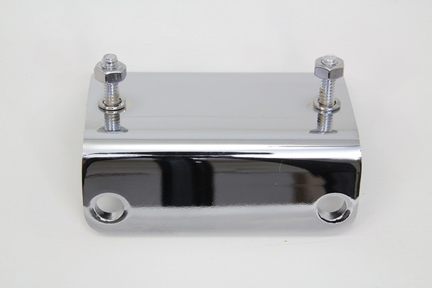 V-Twin - 31-0784 - Chrome Regulator Mount Bracket - Fits 1984-1999 Harley-Davidson FXST, 1986-1999 FLST, 1971-1984 FX, 1941-1984 FL