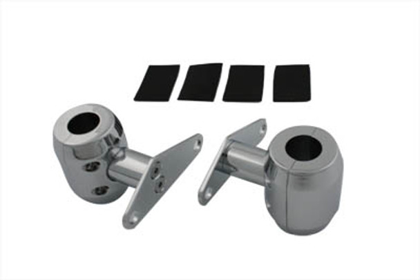 V-Twin - 31-0861 - Spring Fork Fender Mount Clamp Set Chrome