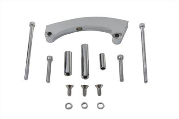 V-Twin - 31-0986 - Chrome Side Mount Tail Lamp Bracket Curved