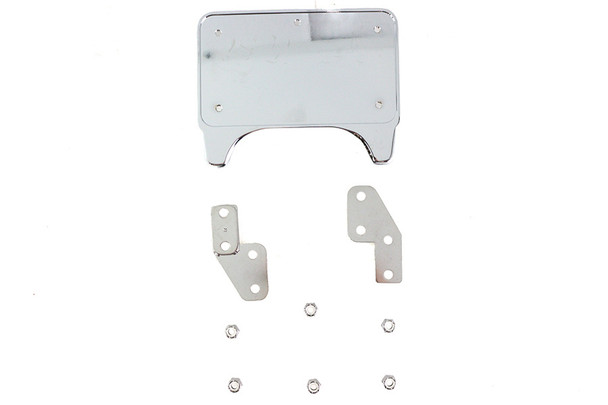 V-Twin - 31-1006 - Chrome Billet License Plate Holder