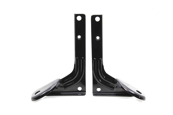 V-Twin - 31-1014 - Black Spotlamp Bracket for Front Fork - Fits 1949-1984 Harley-Davidson FLH