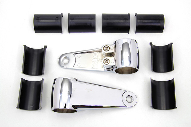 V-Twin - 31-1353 - Universal Headlamp Mount Bracket Chrome