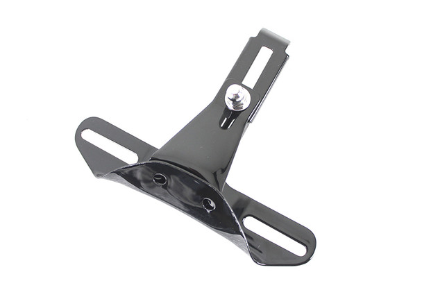 V-Twin - 31-1551 - License Plate Frame Bracket Black - Fits 1971-1972 Harley-Davidson FX, 1955-1972 GL, XL