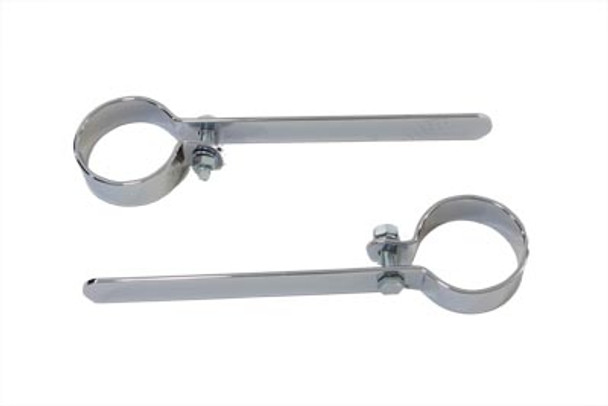 V-Twin - 31-2105 - Chrome 1-7/8 inch Exhaust Hanger Clamp Set