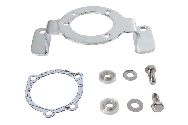 V-Twin - 31-3962 - Air Cleaner Bracket Chrome - Fits 1990-1991 Harley-Davidson FXST, FLST
