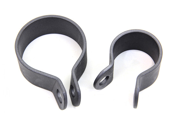 V-Twin - 31-3989 - Front Exhaust Parkerized Clamp Set - Fits 1936-1969 Harley-Davidson FL