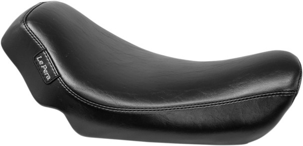  Le Pera Streaker Smooth Black Solo Seat - fits '06-'17 Harley Dyna Models 