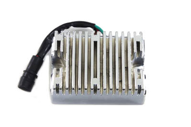 V-Twin - 32-0032 - Volt Tech Chrome 12 Volt Regulator