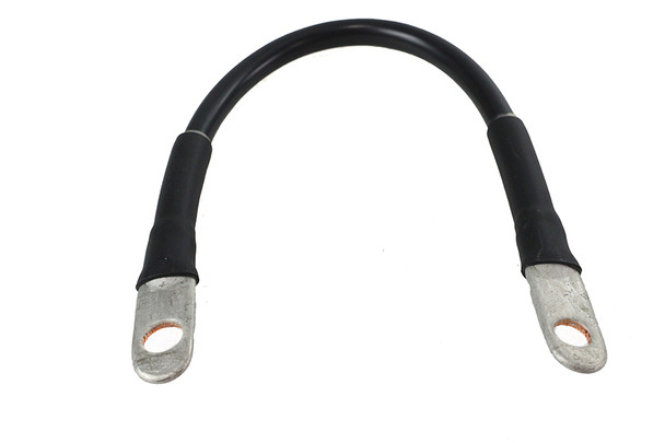 V-Twin - 32-0311 - Black Positive/Negative 10-3/4 inch Battery Cable - Fits 1975-1979 Harley-Davidson XLH, 1982-1984 FXR, 1979 XL, 1986-1996 XL