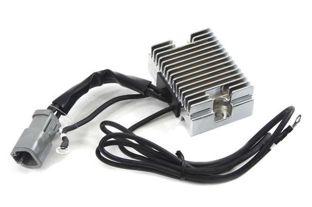 V-Twin - 32-0378 - Regulator 38 Amp Chrome with Square Plug