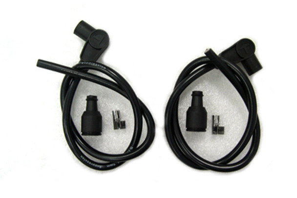 V-Twin - 32-1042 - Universal Black 8mm Spark Plug Kit