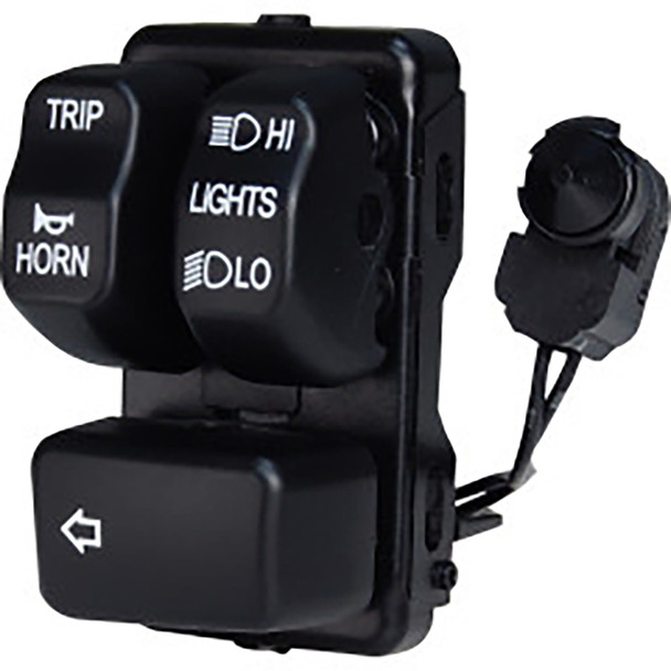 V-Twin - 32-1649 - Left Side Handlebar Control Module Black - Fits 2012-2017 Harley-Davidson FXD, 2014-2020 XL, 2012-2020 FLST (without cruise control), 2012-2020 FXST (without cruise control)