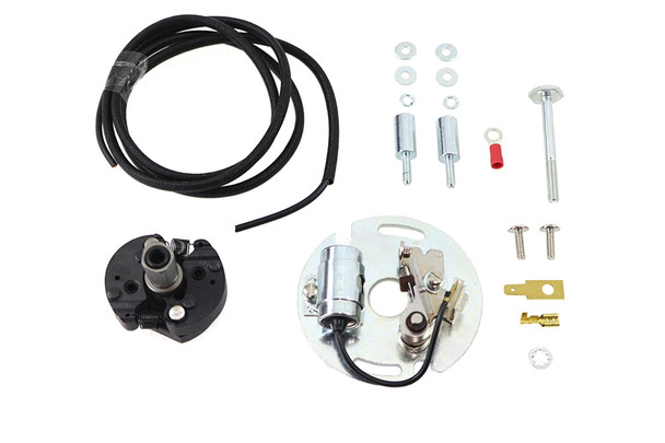 V-Twin - 32-1890 - V-Fire Overhead Valve Auto Advance Distributor Chrome - Fits 1941-1965 Harley-Davidson FL, 1936-1940 EL