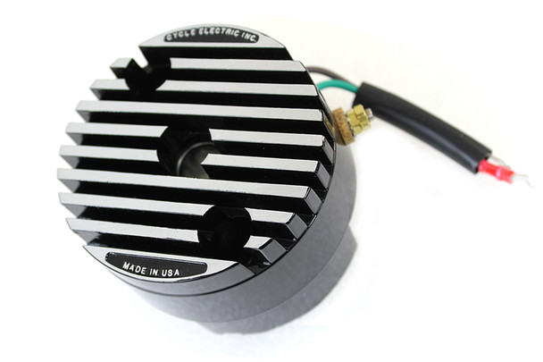 V-Twin - 32-7768 - Black 12 Volt Regulator End Cover