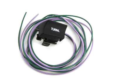 V-Twin - 32-8000 - Black Handlebar Left Turn Signal Switch