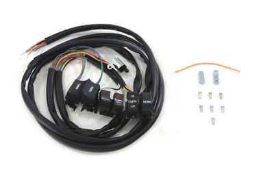 V-Twin - 32-8084 - Black 48 inch Handlebar Switch Kit