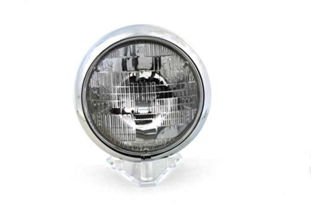 V-Twin - 33-0037 - 6 Volt 7 inch Round Sealed Beam Headlamp Assembly
