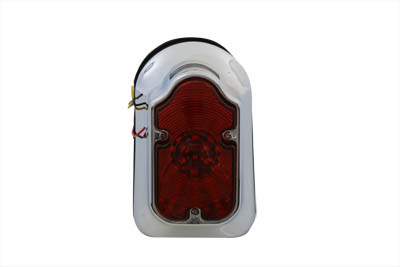 V-Twin - 33-0333 - Chrome Tombstone LED Tail Lamp Assembly