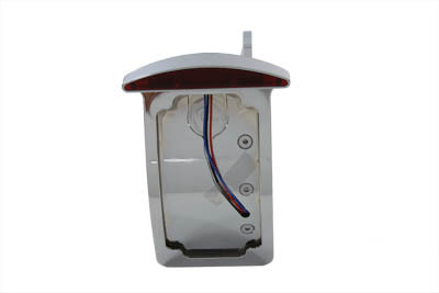 V-Twin - 33-0360 - Chrome Slice LED Tail Lamp License Plate Assembly